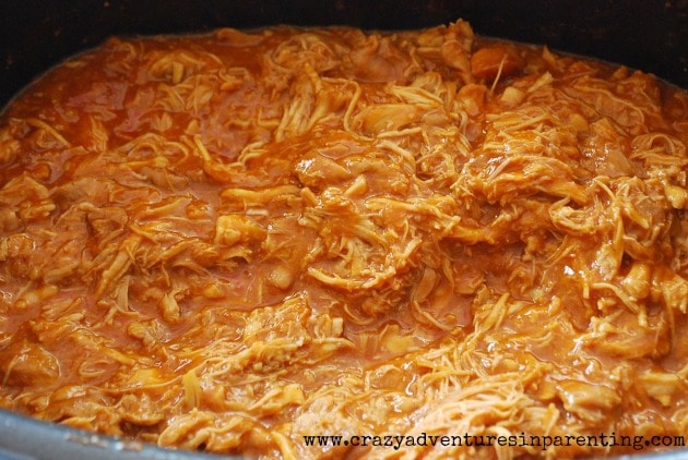 slow cooker pulled barbecue chicken