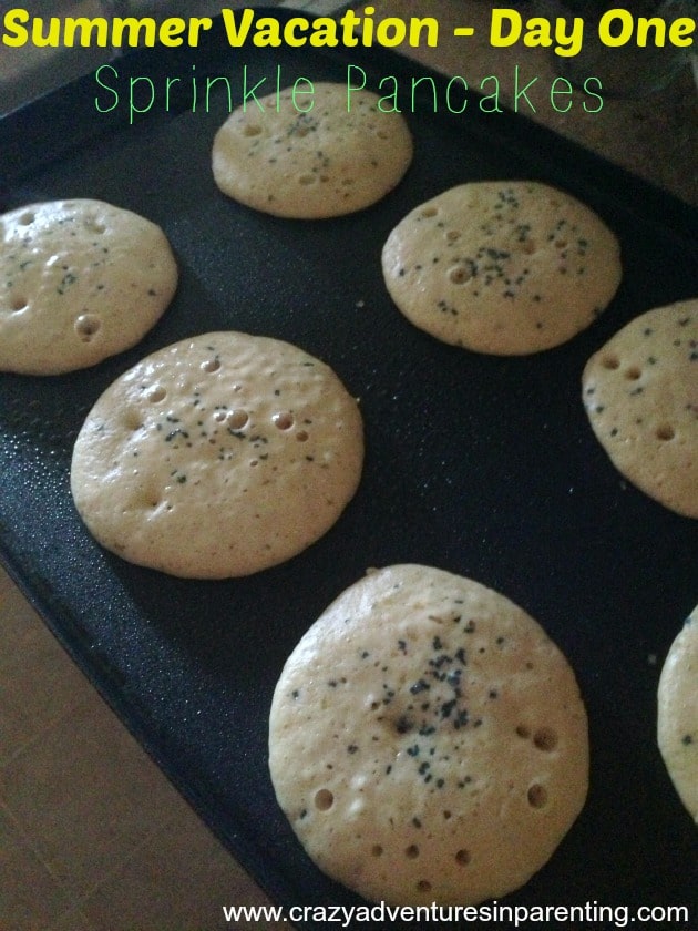fun things to do with kids during summer vacation - sprinkle pancakes