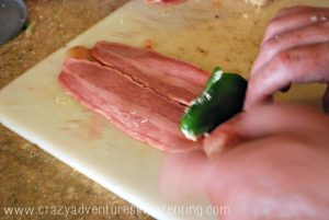 bacon wrapped cheese stuffed jalapeno in chicken
