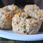 clean eating chicken muffins close up