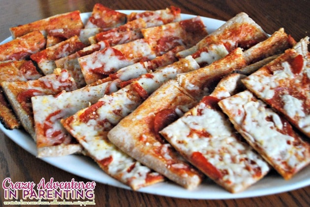 grilled pizza on a platter