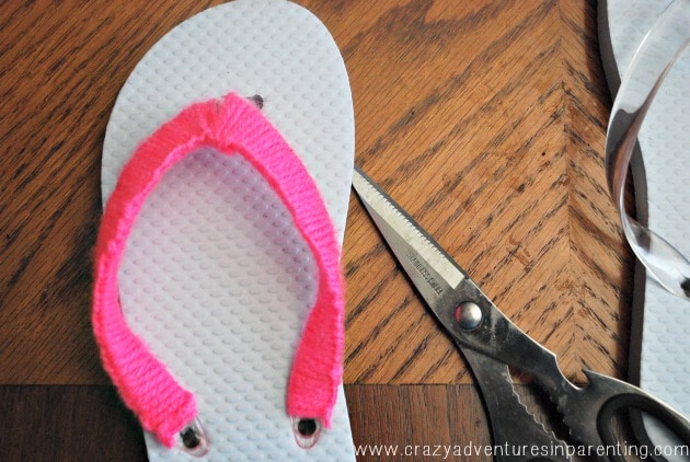 one finished flip flop