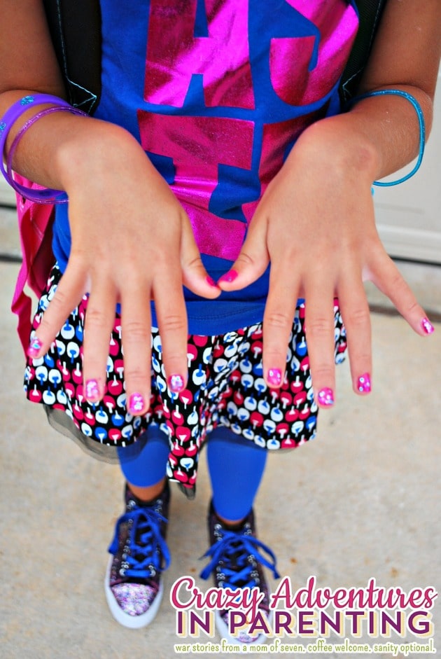 sparkly nails