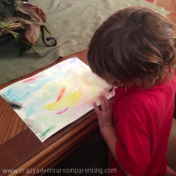 Fun With Watercolor Pencils!  Crazy Adventures in Parenting