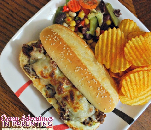 Tex-Mex Philly Cheese Steak Sandwich