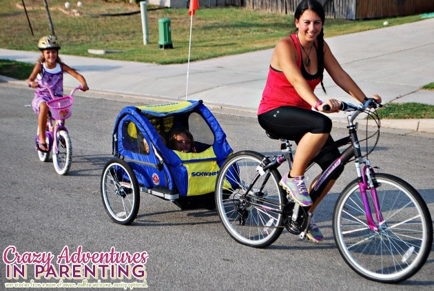 bike riding with kids