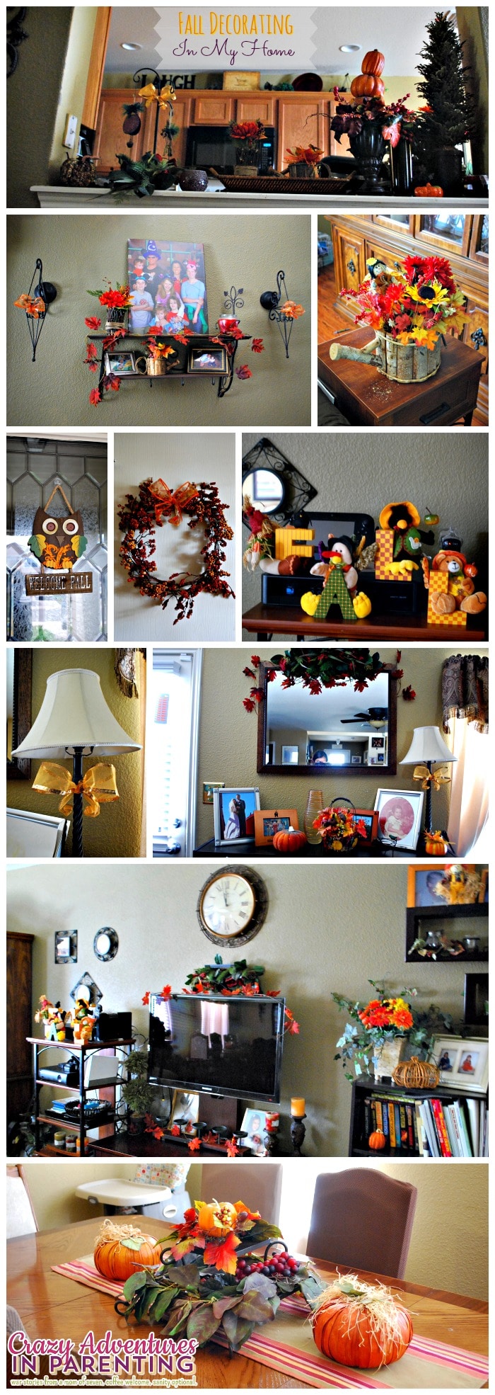 fall decorating in my home