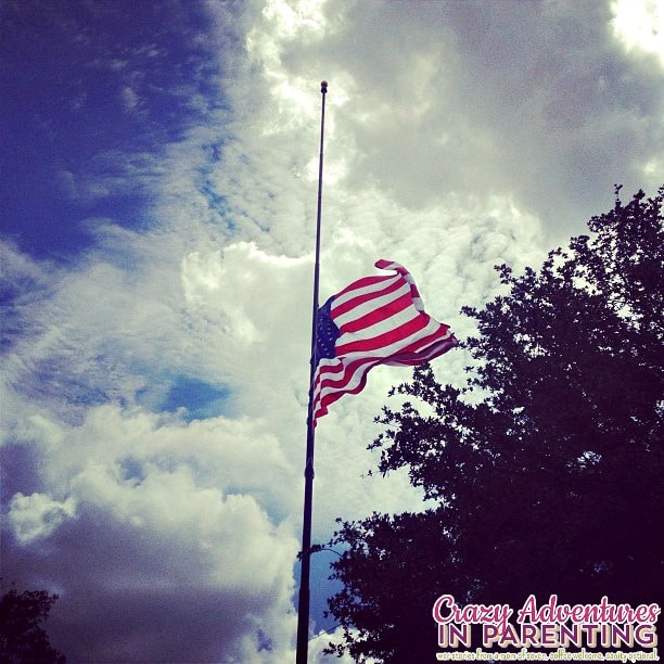 flag half mast