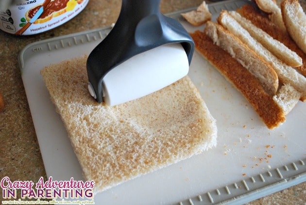 flatten bread with rolling pin