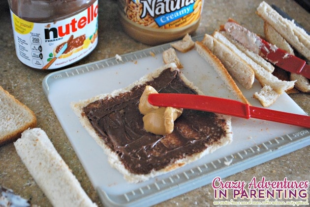 Nutella peanut butter spread
