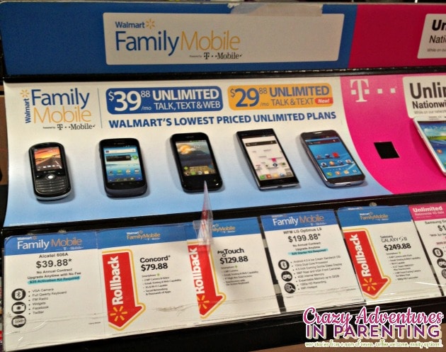 walmart family mobile phone selection #shop