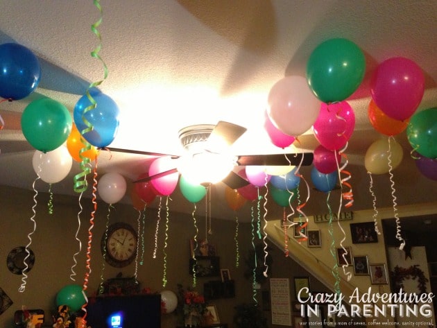Baby Dude's birthday decorations