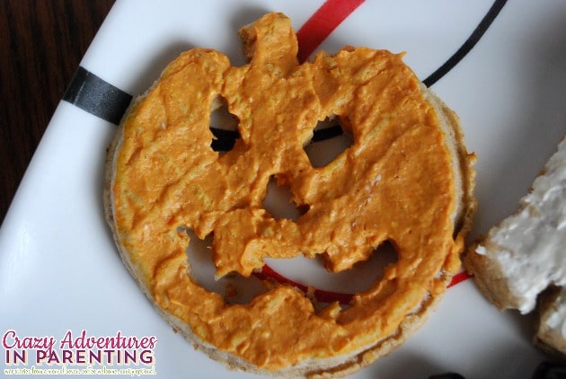 Halloween Pumpkin waffle cut-out