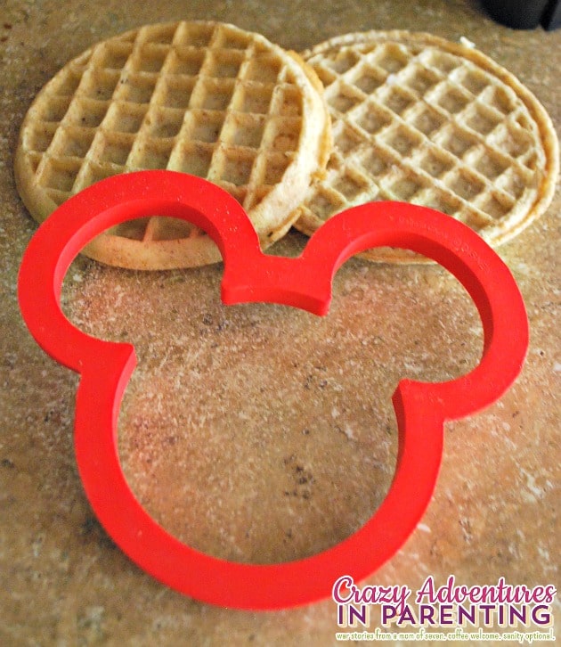 Mickey Mouse waffle shape