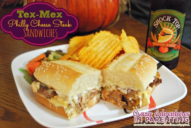Tex-Mex Philly Cheese Steak Sandwich