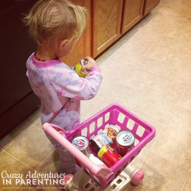 baby grocery shopping