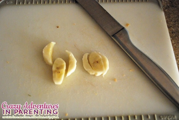 cut out banana eyes