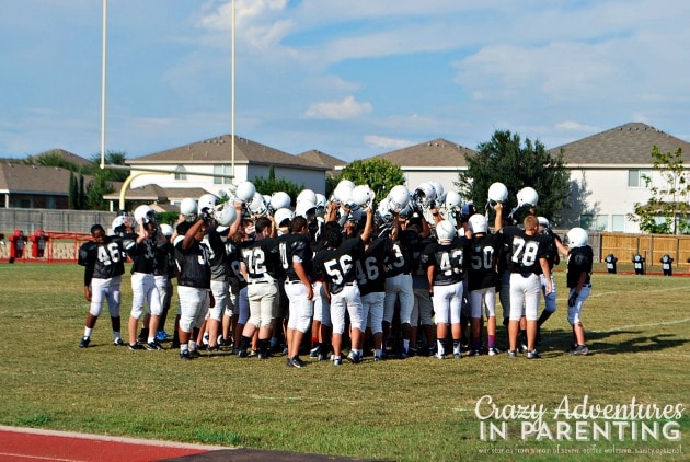 junior high football game