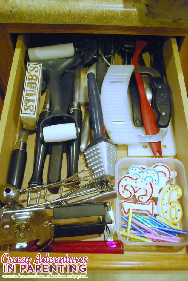 organized kitchen tools drawer