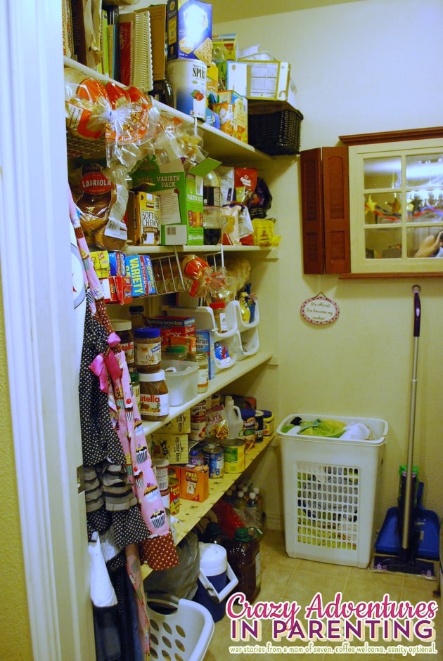 pantry reorganized