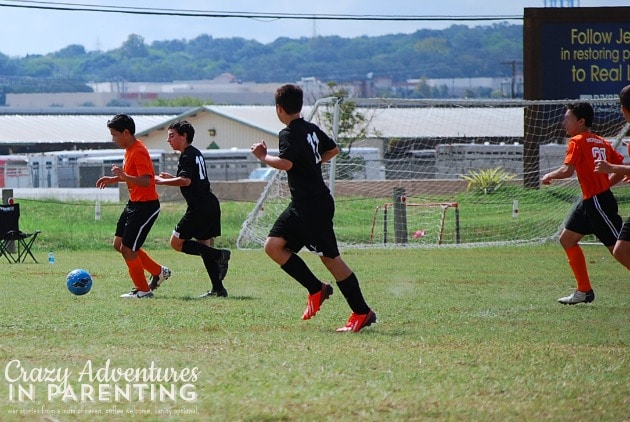 soccer game oldest son