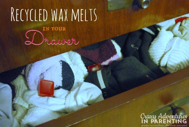 Recycled wax melts in your drawer