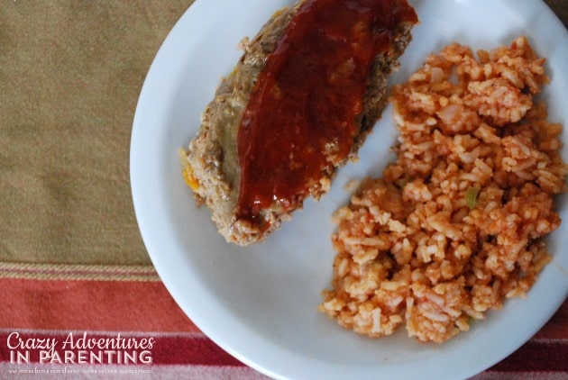 Slow Cooker Meatloaf plated