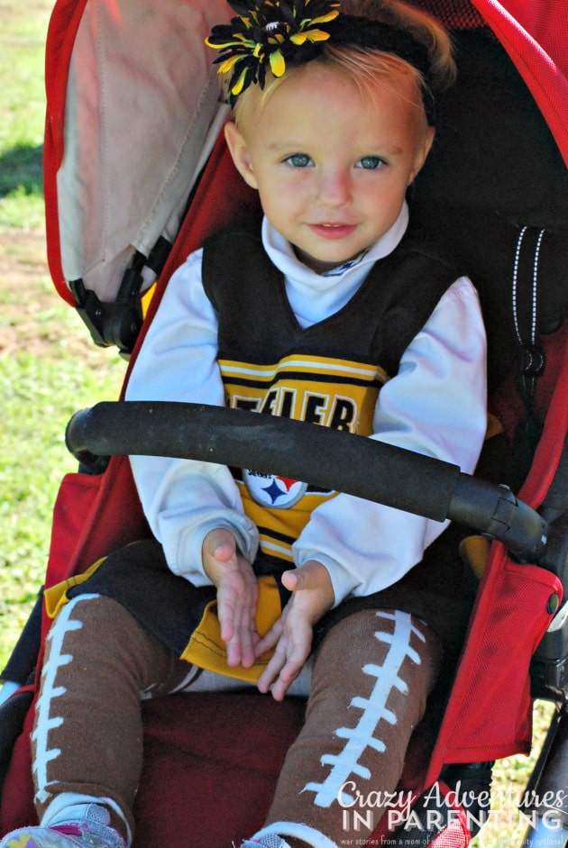 baby Steelers cheerleader