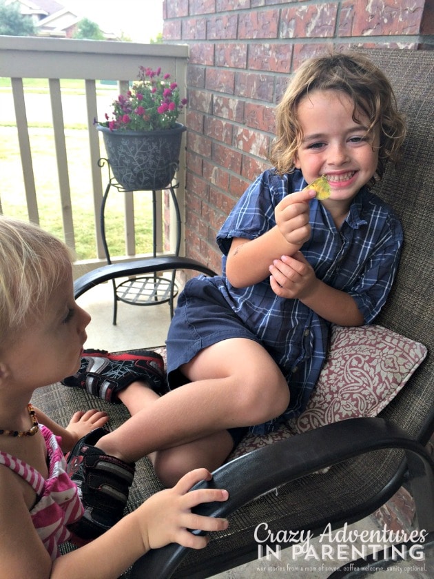 butterfly catching smile