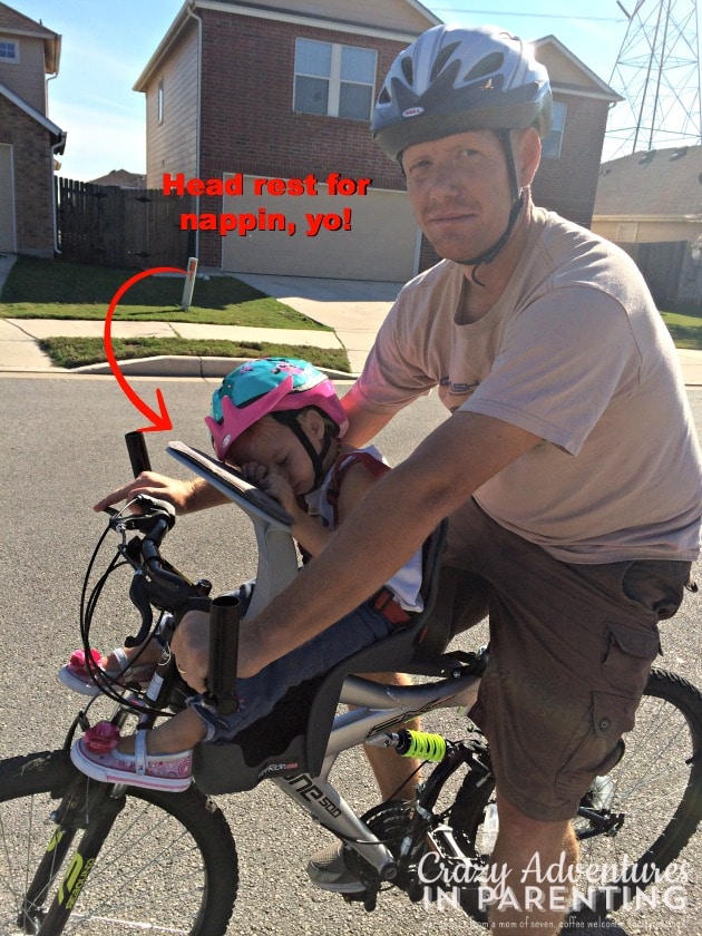 head rest for napping biker baby