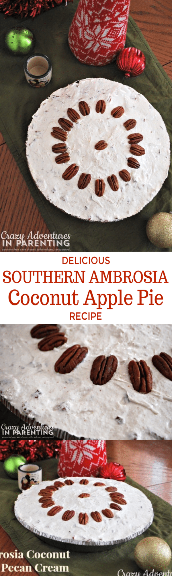 Delicious Southern Ambrosia Coconut Apple Pie Recipe