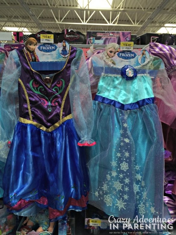 frozen costume tesco