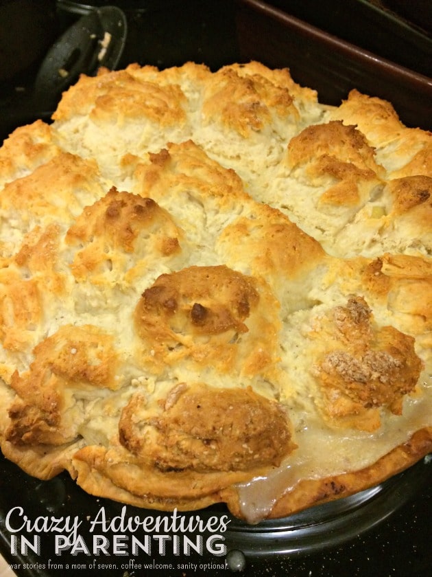 biscuit topped chicken pot pie