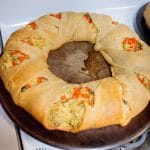 Baked and Ready to Serve Chicken Broccoli Spinach Artichoke Wreath