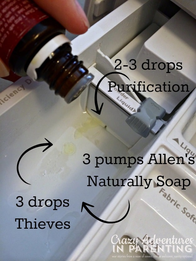 Young Living Essential Oils Laundry Recipe