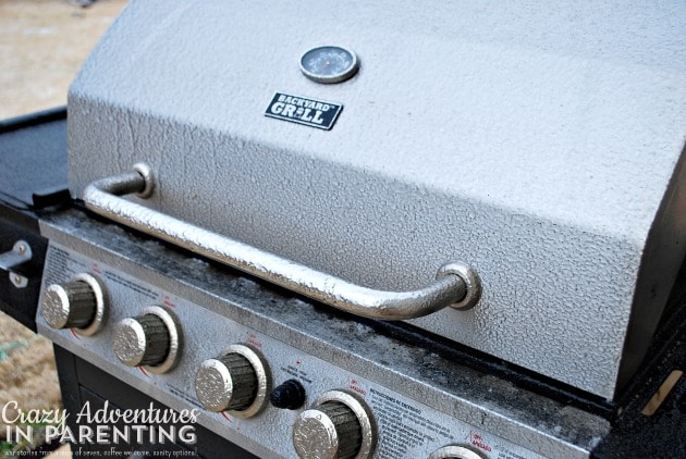 ice covered grill
