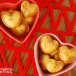 sausage cheese biscuits mini heart-shaped