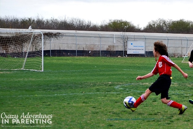 son's soccer game