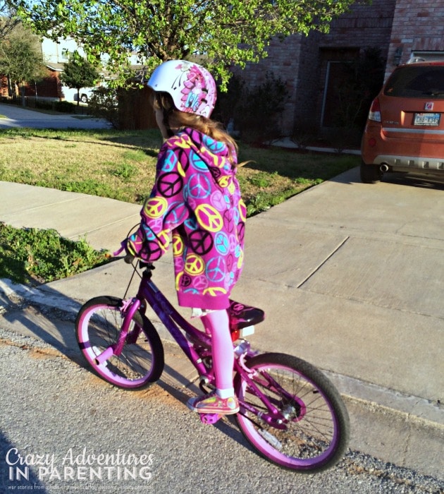 bike riding with baby sis