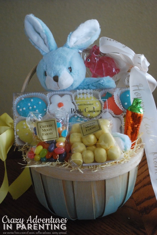 Children's Easter Basket closeup