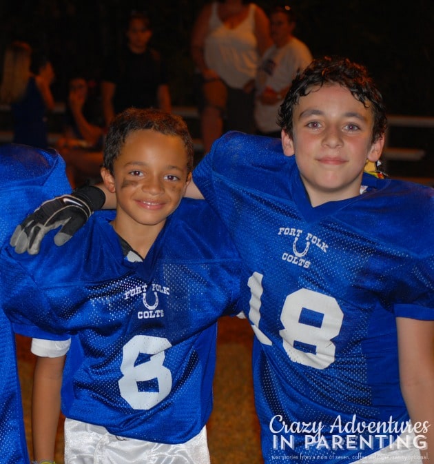 Jojo and AJ football