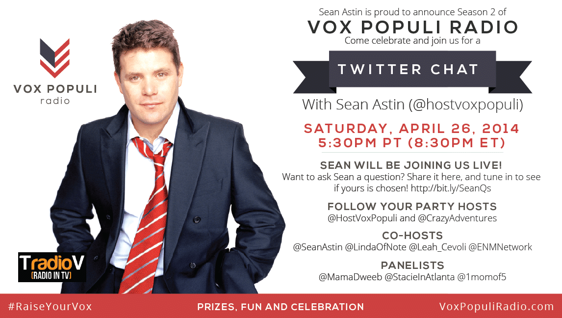 Sean Astin Vox Populi Twitter Chat 4/26