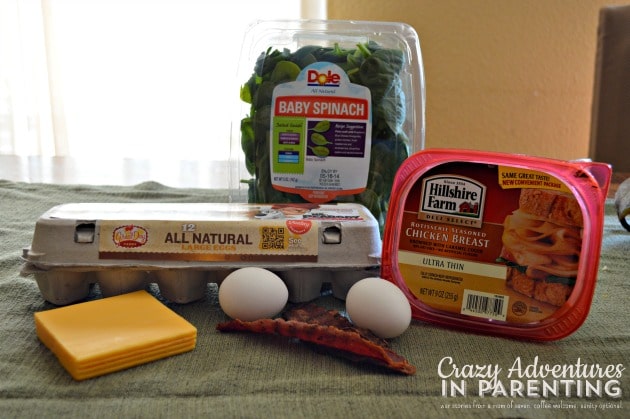 Breakfast Omelet Roll Ingredients