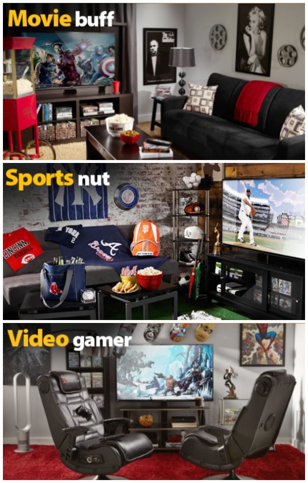 Combo of Three Man Cave Ideas