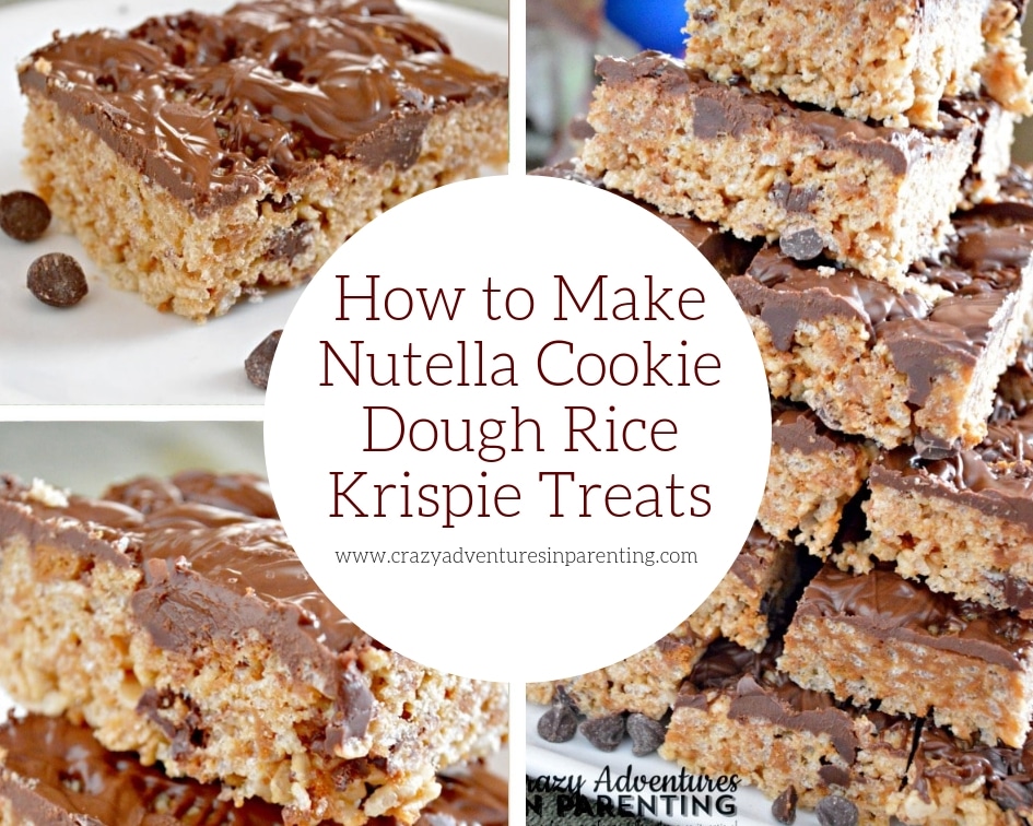 How to Make Nutella Cookie Dough Rice Krispie Treats