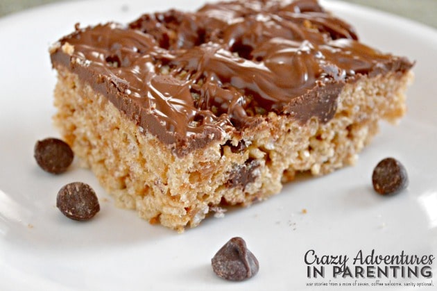 Nutella Cookie Dough Rice Krispies Treat