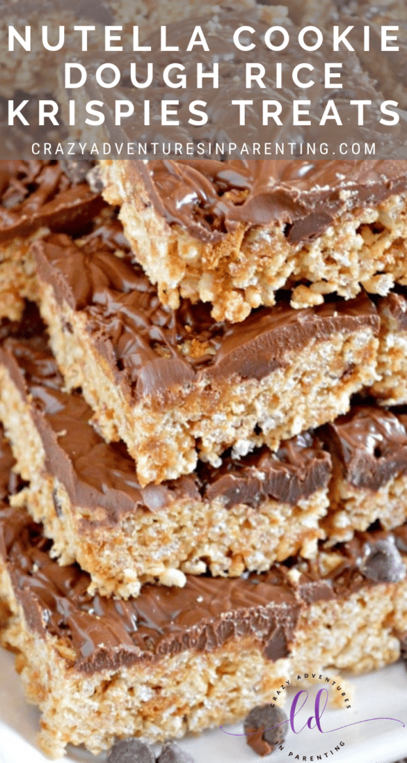 Nutella Cookie Dough Rice Krispies Treats