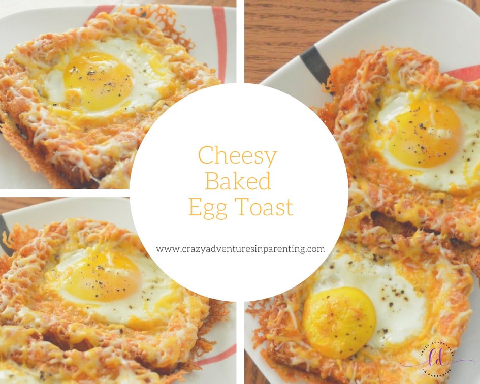 Cheesy Baked Egg Toast