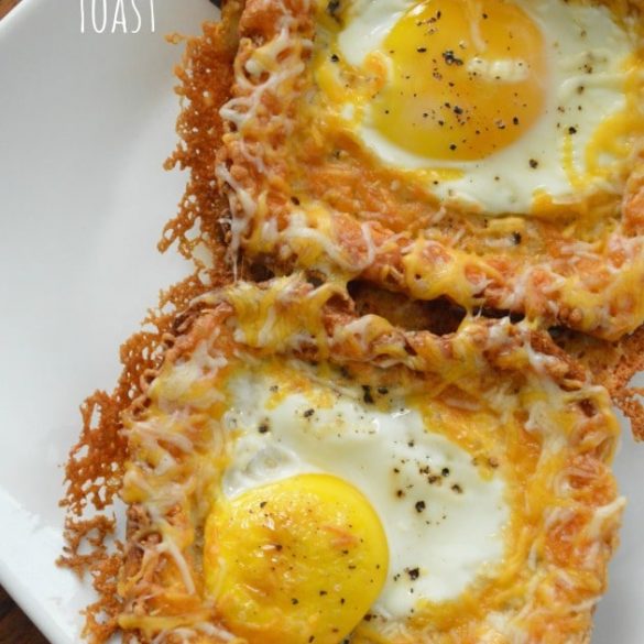 Cheesy Baked Egg Toast title