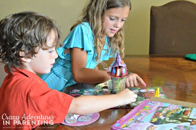 Playing the Disney Princess Tangled Pop-Up Magic Game